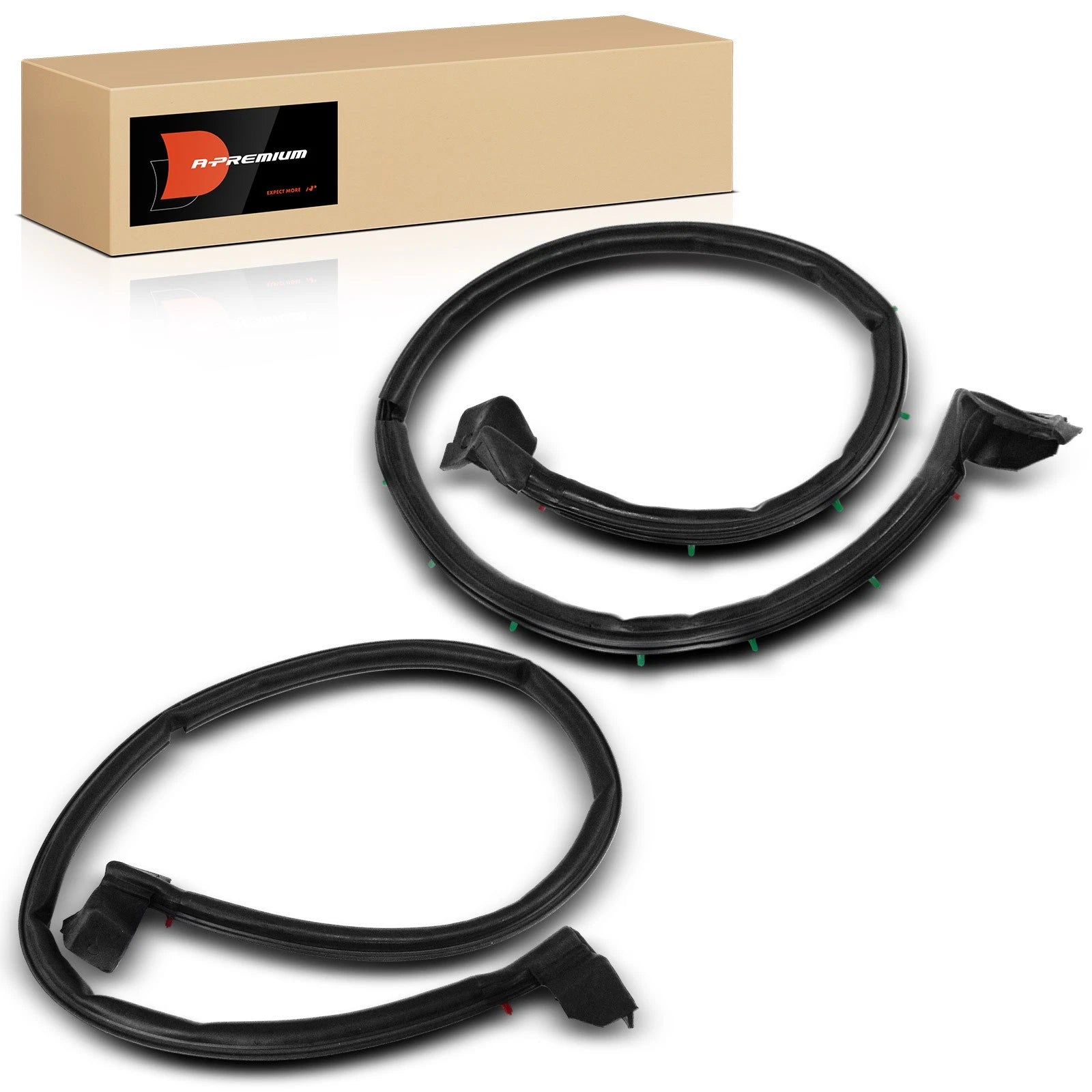 2X Half Door Weatherstrip Seals for Jeep Wrangler
