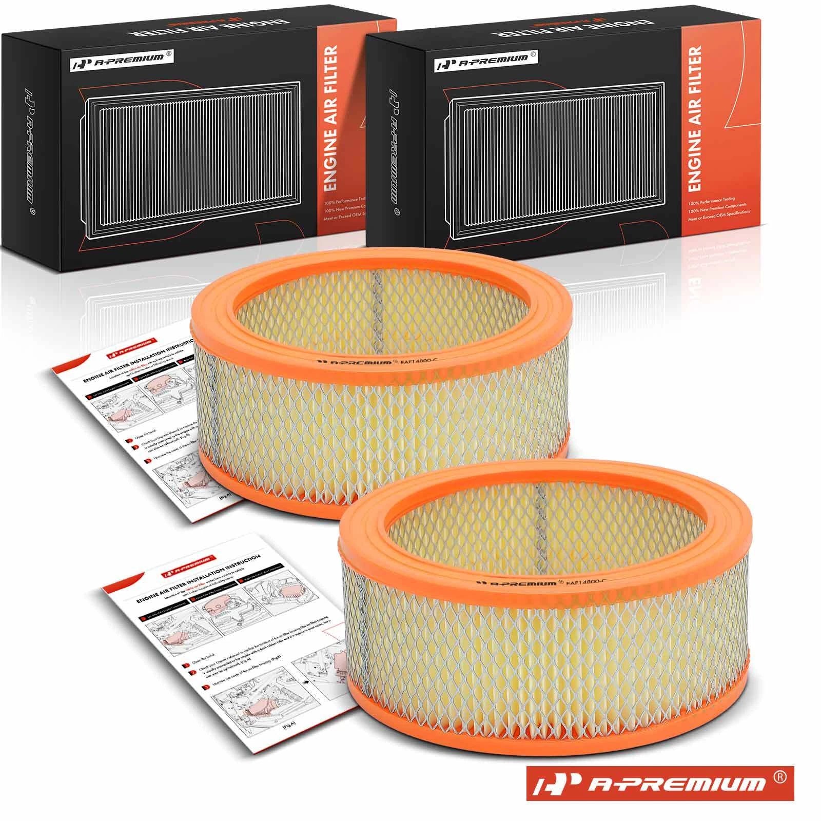 2X Engine Air Filter for Mercury Comet Cyclone Meteor Villager Voyager