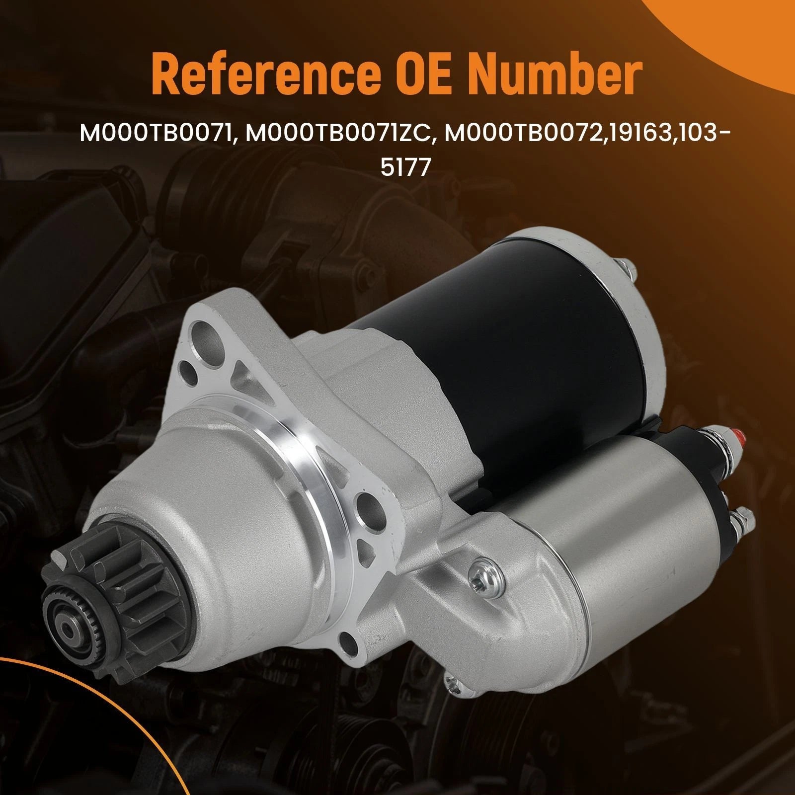 Starter Motor for Nissan Rogue (2014–2019) M000TB0072 12V PMGR 1.4kW
