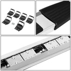 Set of 2 Stainless Flat Running Boards for Ford F150 Super Crew (2015–2020)