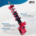 Coilovers Suspension Kit for Chevrolet Camaro (2010–2015) Adjustable Height Red