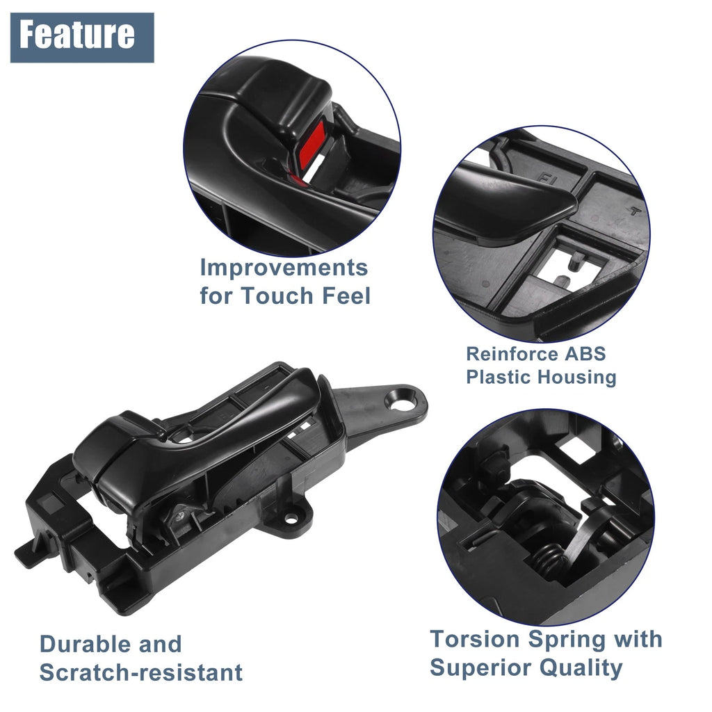 Front Left Interior Door Handle for Hyundai Sonata (2009–2010) No. 82610-3K520-HZ