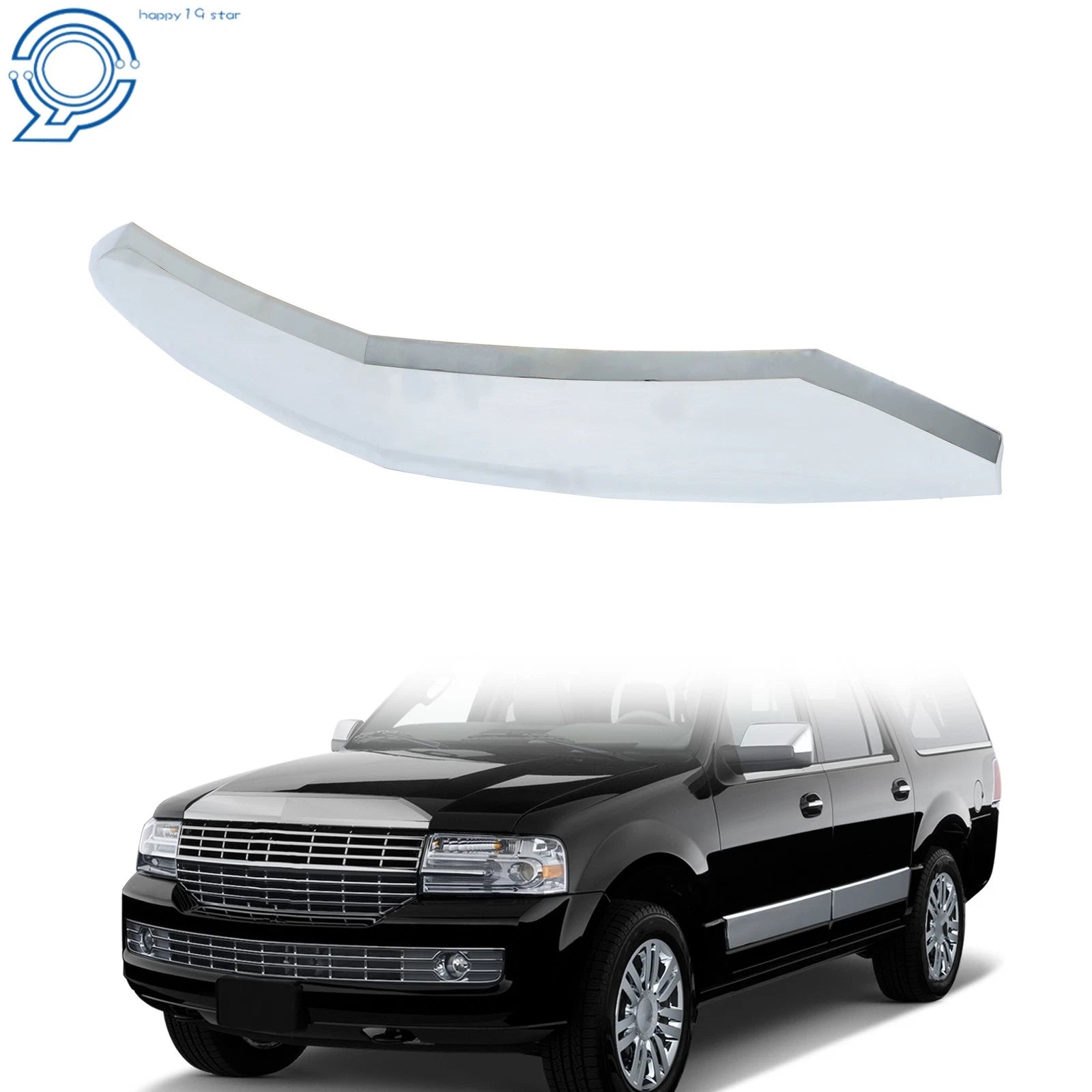 Chrome Front Hood Bezel Trim for Lincoln Navigator (2007–2014)