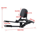 Backrest Sissy Bar with Luggage Rack for Bonneville T100 T120/Black (2016–2024)