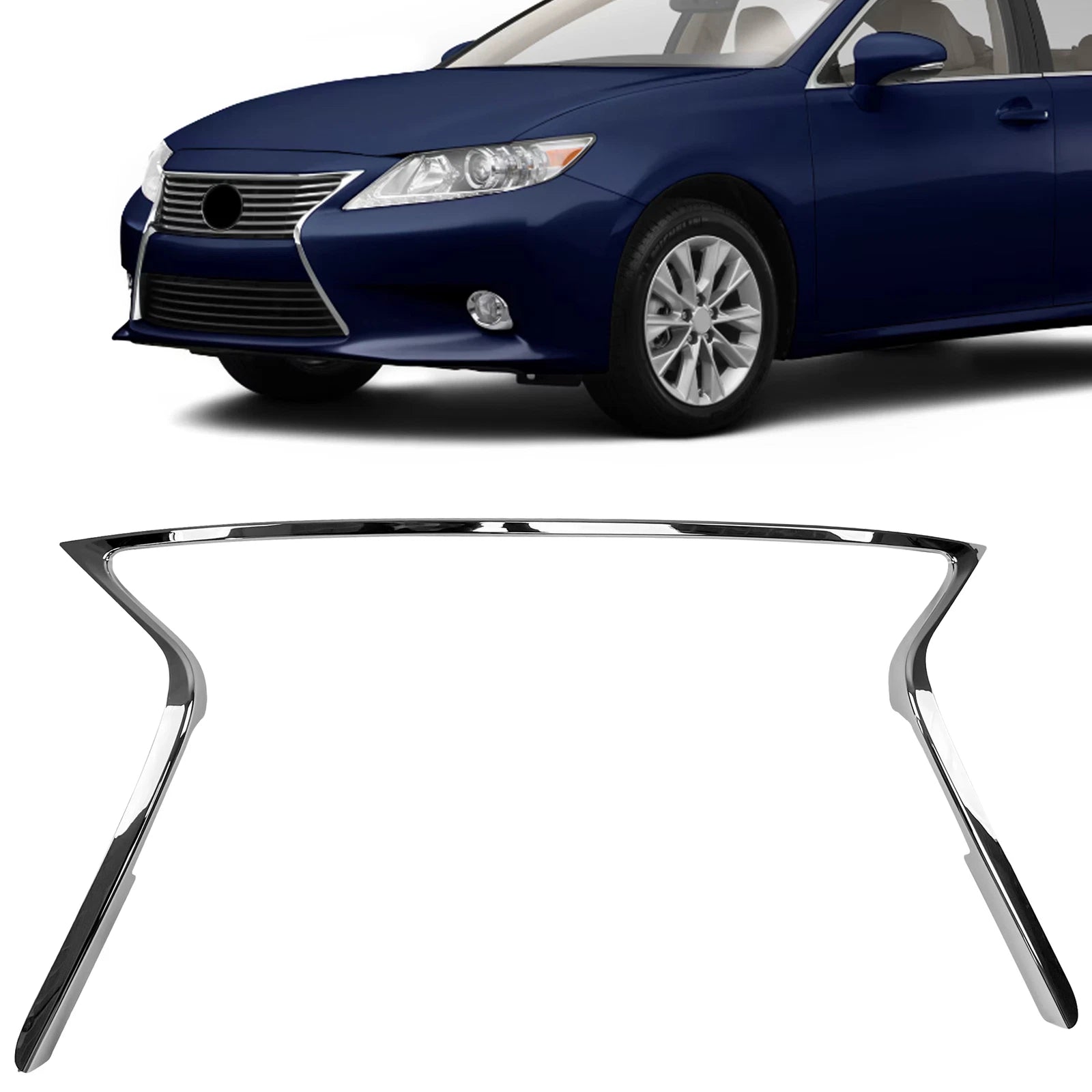 Front Chrome Grille Trim for Lexus ES350 ES300h (2013–2015)