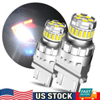 2X AUXITO 3157 3156 LED Backup Reverse Light Bulbs (2400LM, Canbus Error Free)