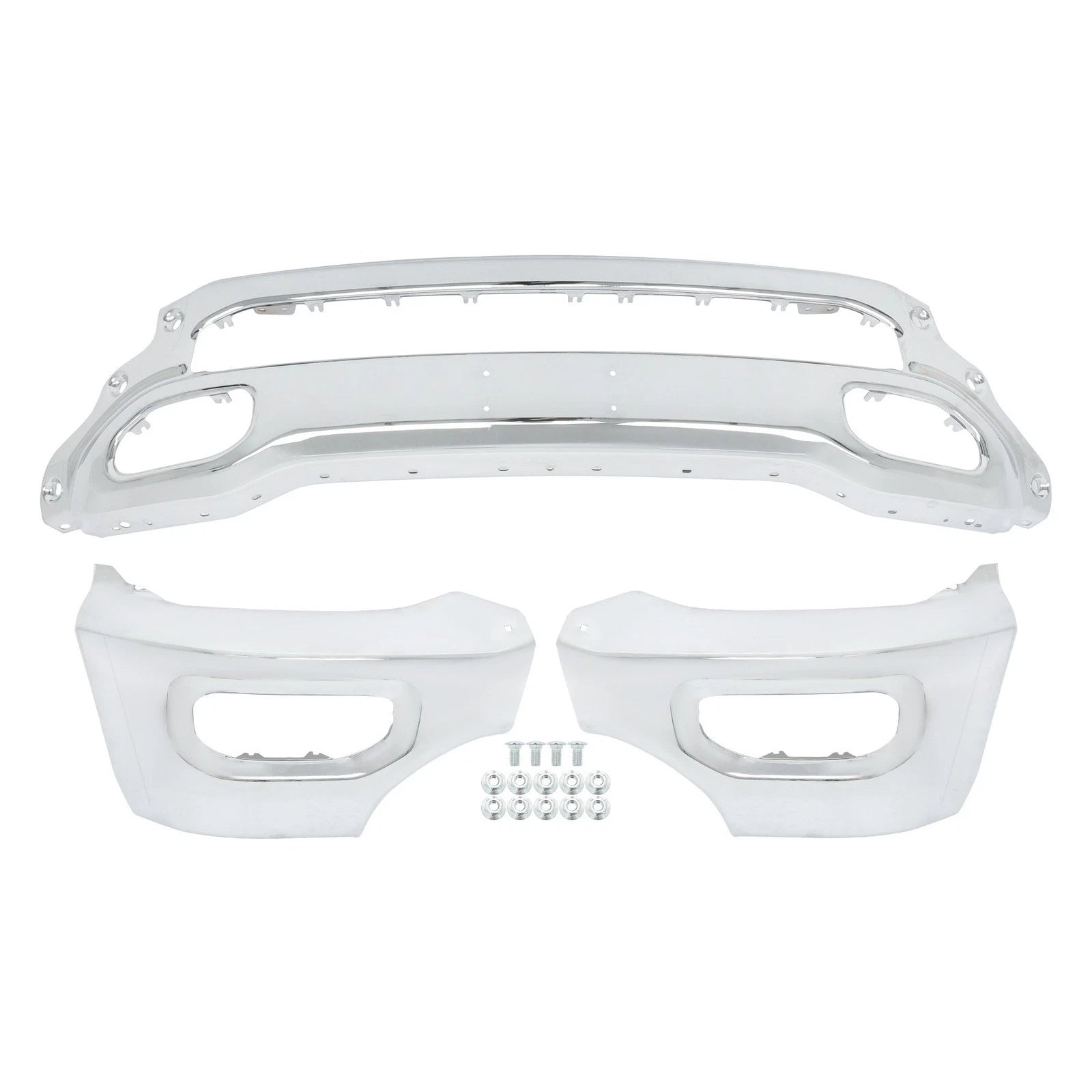 Front Bumper Replacement for RAM 1500 (2019–2024) Chrome Steel