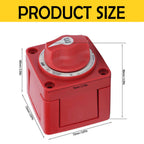 On-Off Battery Man Knob Switch for Marine Red 6006 m-Series (2-Position)