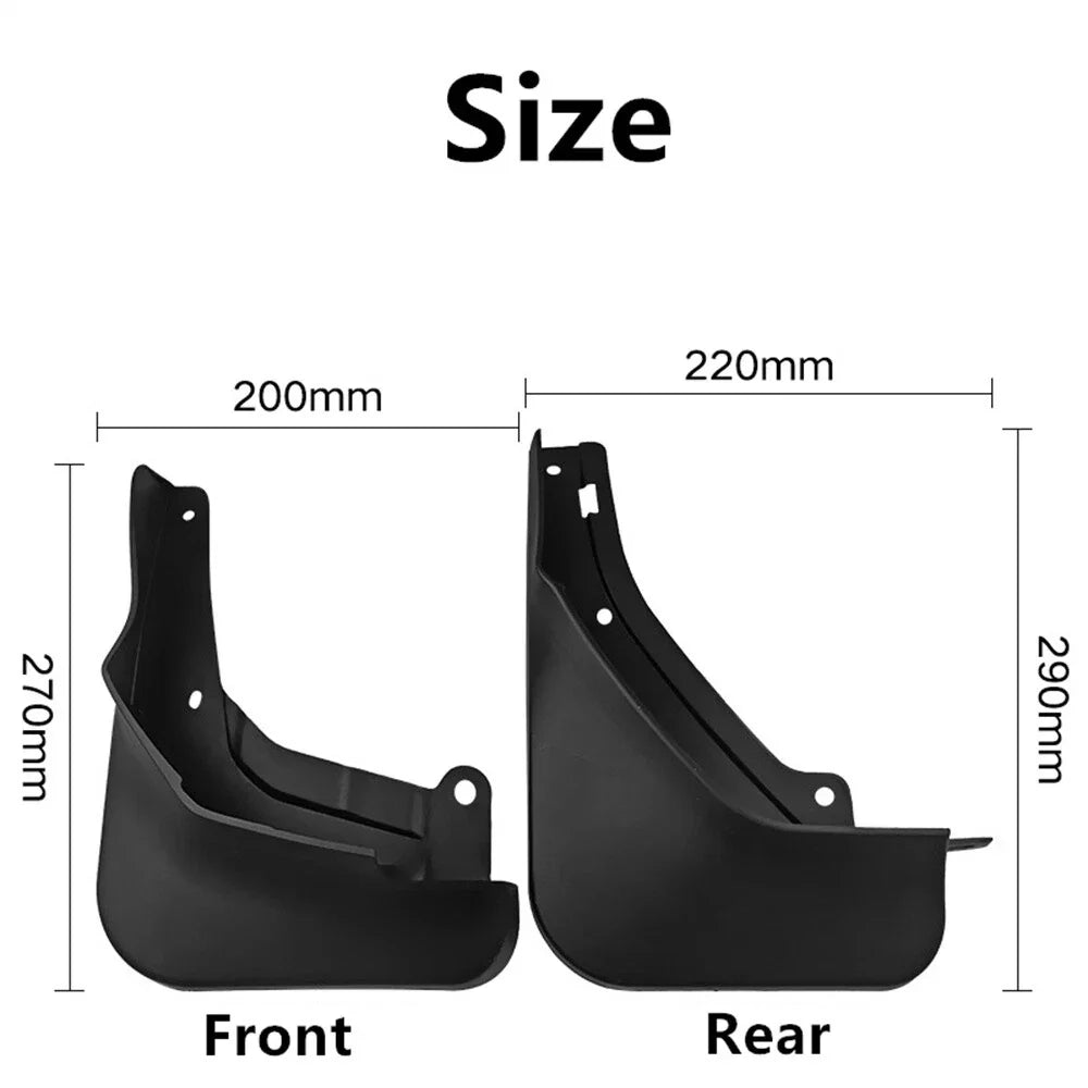 4 Pcs Mud Flaps Splash Guards for Geely Coolray (2021-2024)