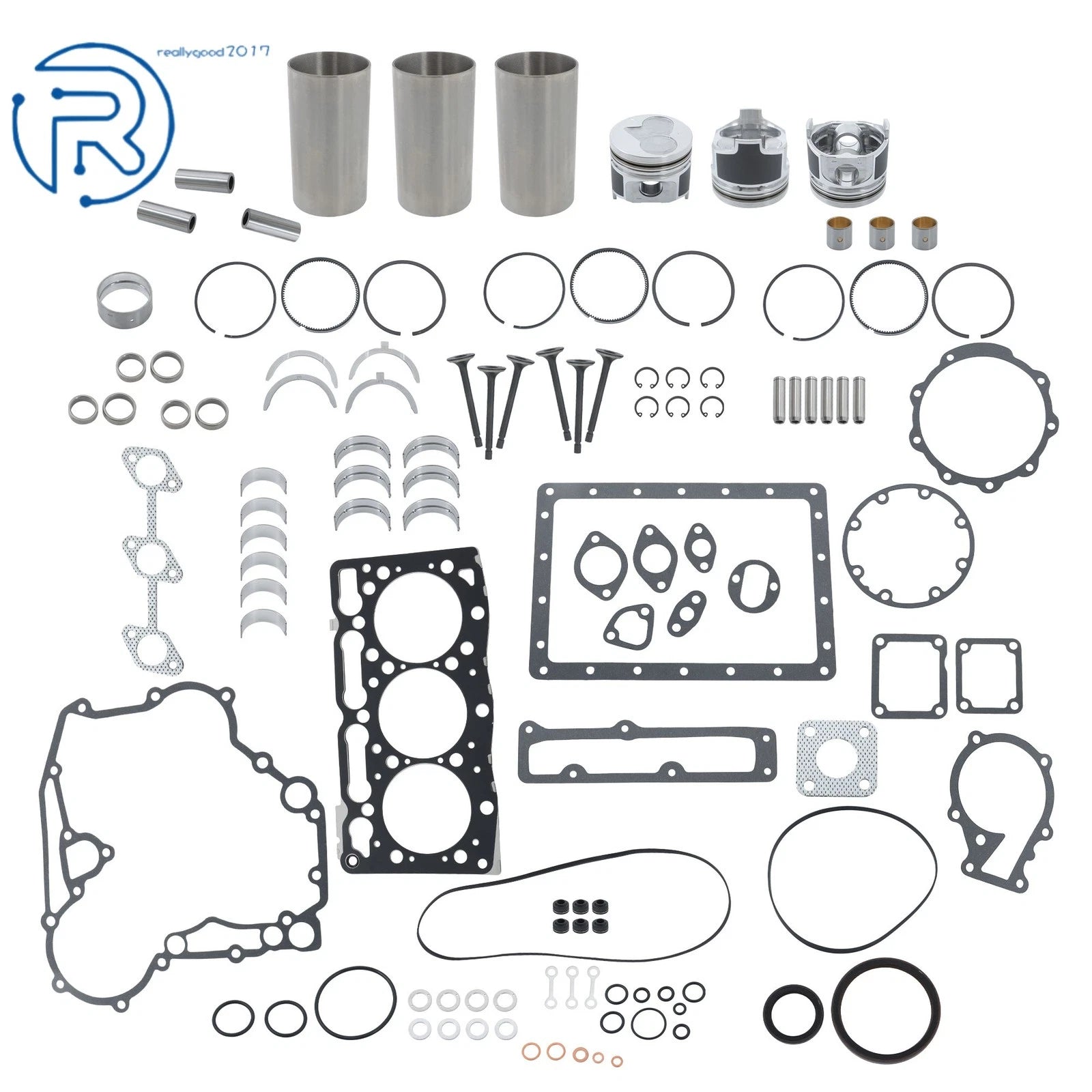 D1305 Engine Overhaul Rebuild Kit for Kubota B2650 (D1305B, D1305EBH)