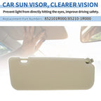 Left Side Sun Visor for Hyundai Accent 2011-2015 Beige 1 x Pcs