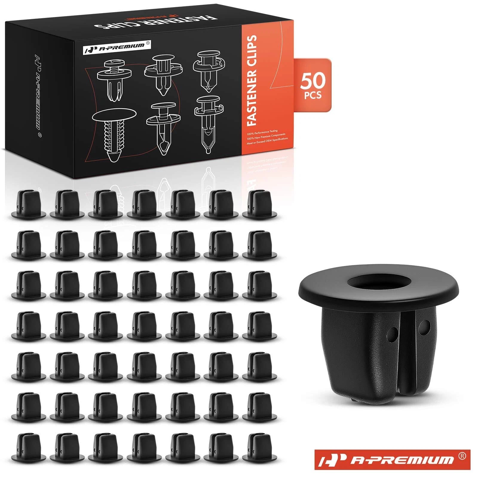 50Pcs Nylon Front Bumper Apron Nut Retainer Clips for Nissan 