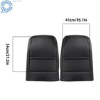 Set of 2 Black Leatherette Front Seat Back Covers for Jeep Wrangler (2013–2017)