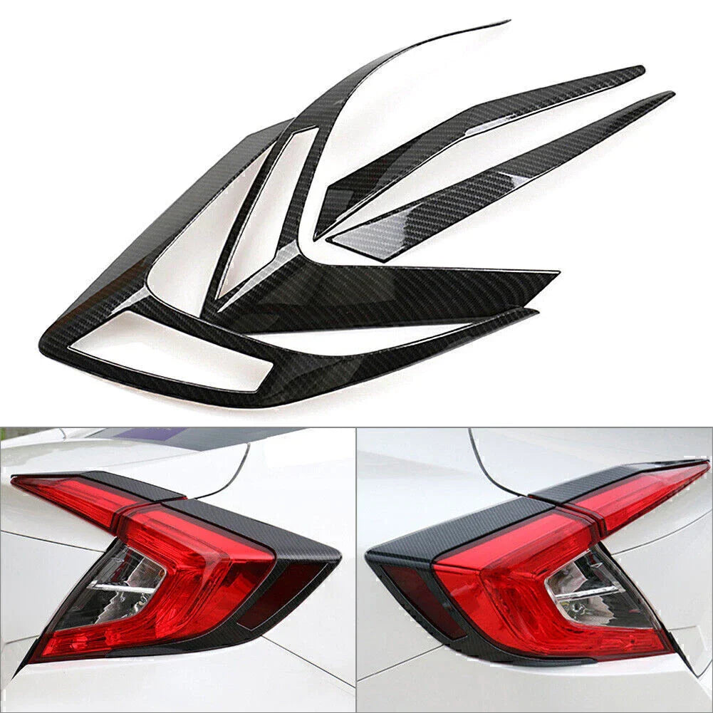 Carbon Fiber Taillight Covers for Honda Civic Sedan (2016-2020)