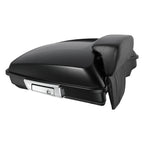 Matt Black Razor Trunk Backrest Mount Rack for Harley Fatboy FLSTF (2008–2017)