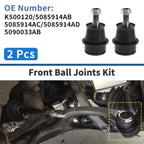 2X Front Lower Ball Joints for Dodge Journey (2009–2020) K500120/5085914AB