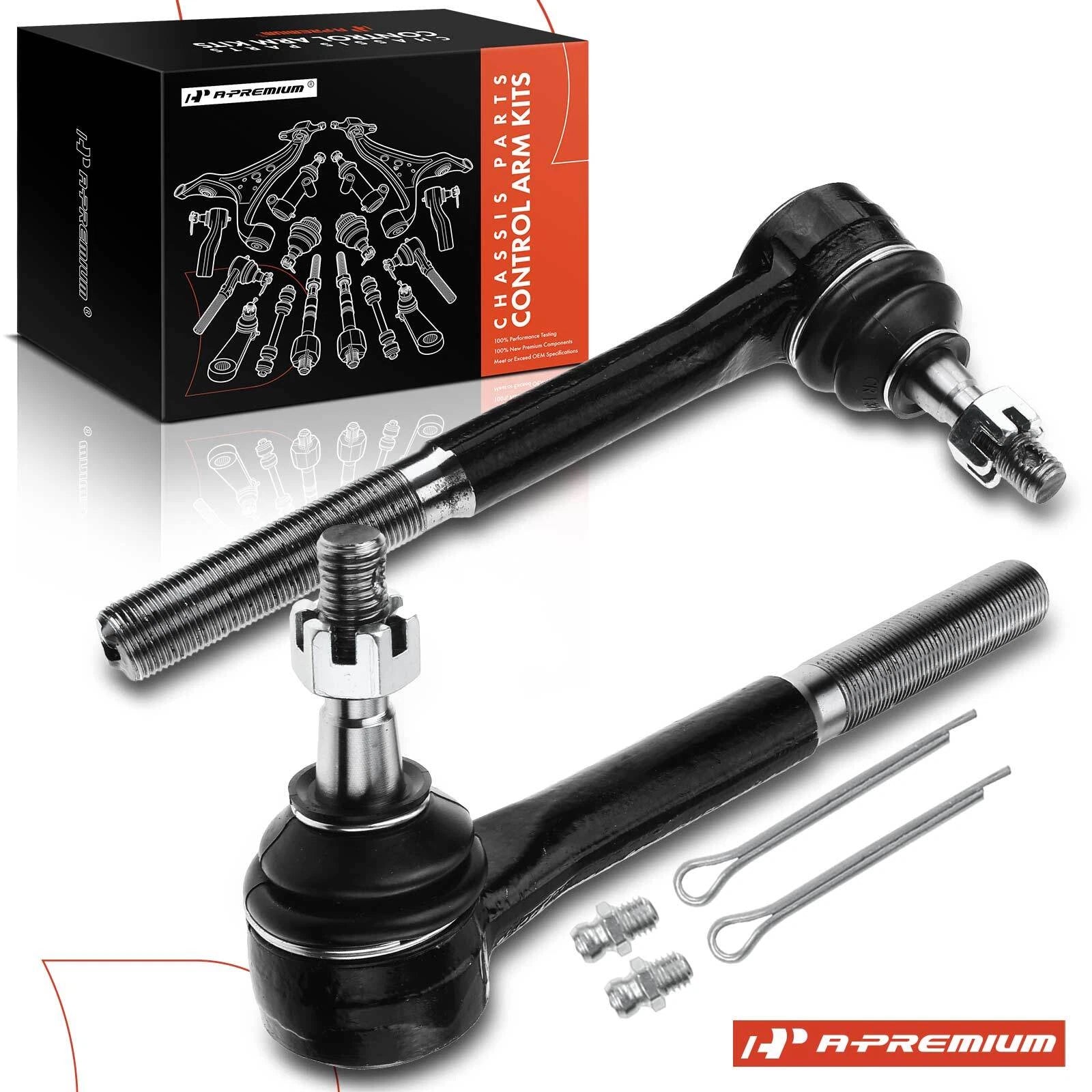 2X Front Outer Tie Rod Ends for Chevy Tahoe Blazer GMC Yukon (1995–2000)
