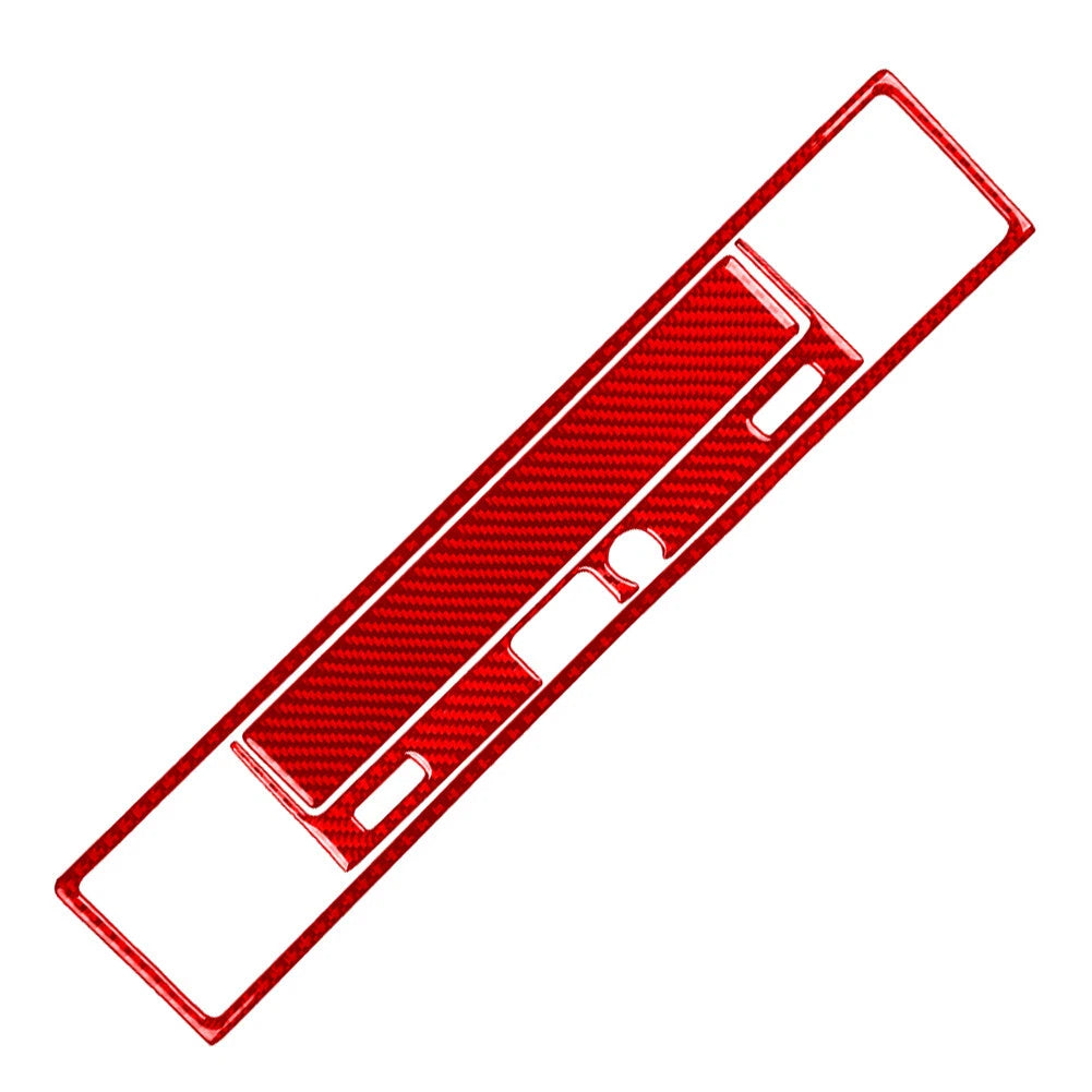 3X Carbon Fiber Red Co-pilot Storage Box Trim Kit for BMW 3 Series (1994–1996)
