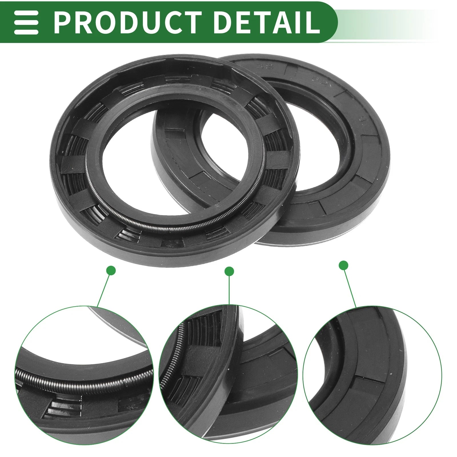 Set of 5 Oil Seal Rotary Shaft Seal NBR Rubber 38x62x8mm