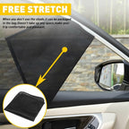 Set of 4 Magnetic Car Side Window Shades for All Vehicles (UV Protection)