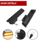 2X Smoked Lens Amber LED Front Side Marker Lights for Dodge Challenger (2008–2014)