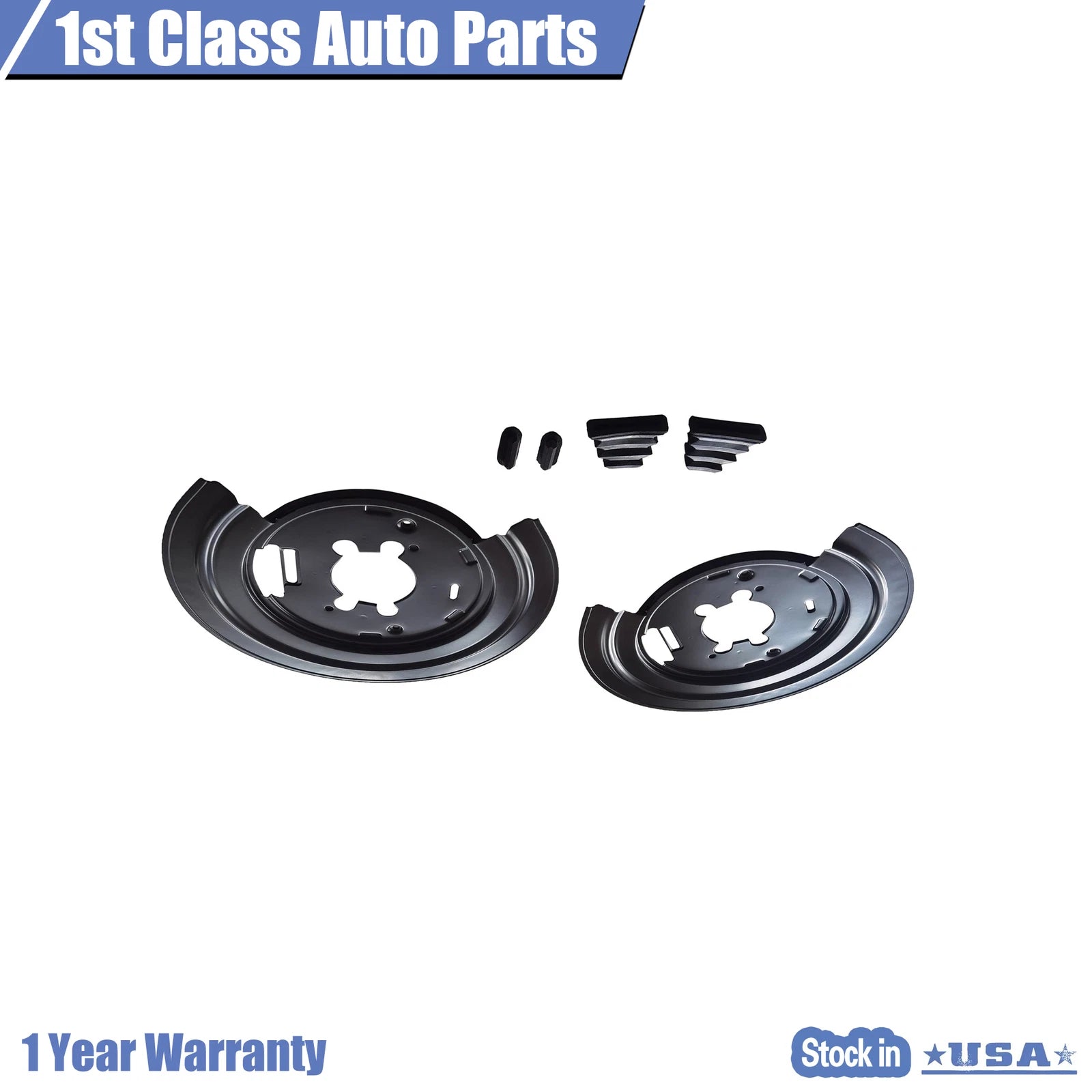 Pair of Rear Brake Dust Shields for Dodge Ram 1500 (2002–2007)