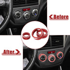 3pcs AC Climate Control Ring Knob for Subaru Forester Impreza (2014–2021)