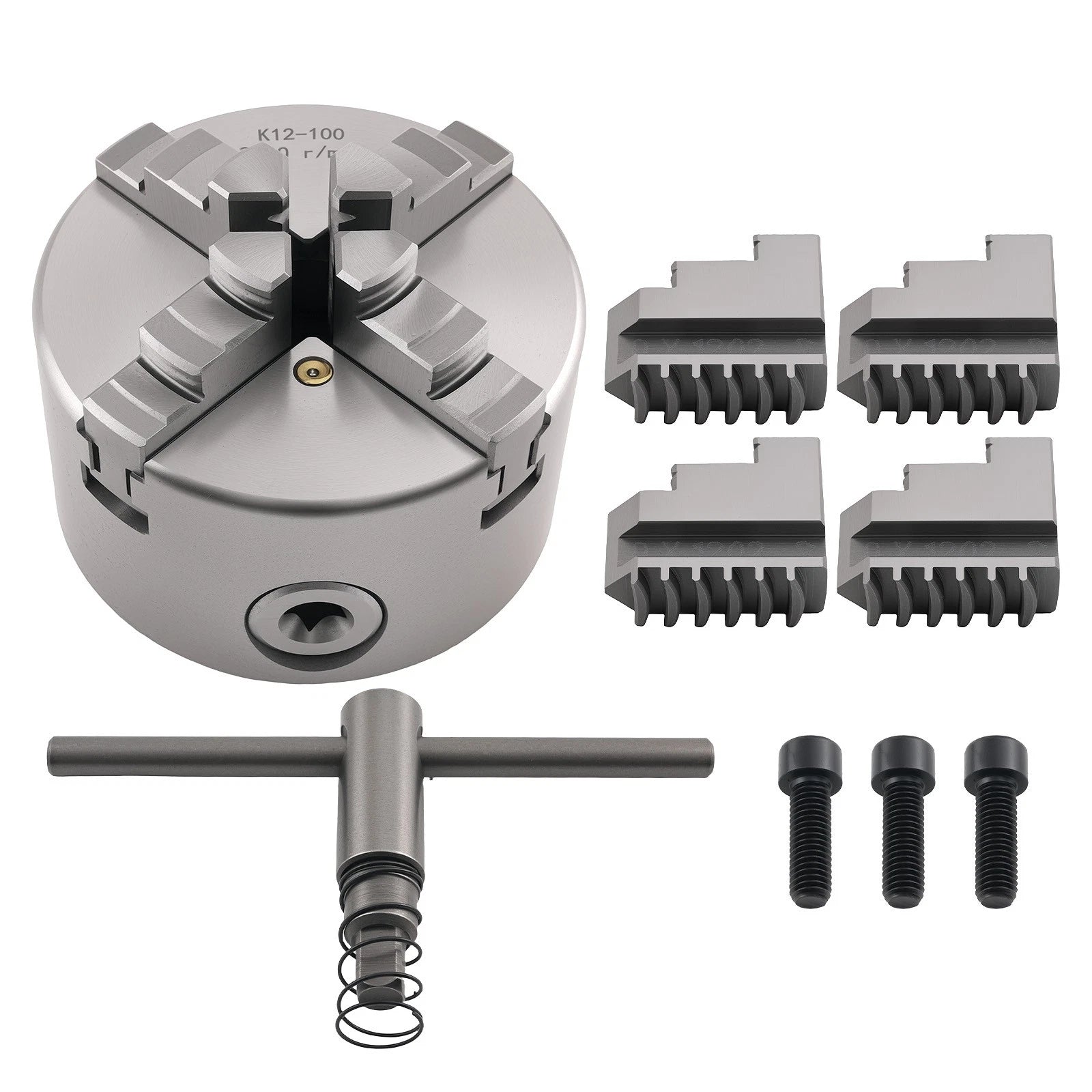 4 Jaw 100mm Lathe Chuck K12-100 for CNC Machine