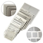 Set of 4 Reballing Rework Stencils for Automotive Parts Kit