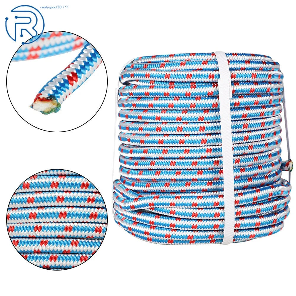 1/2" x 100' Braided Polyester Arborist Rope for Camping and Rigging