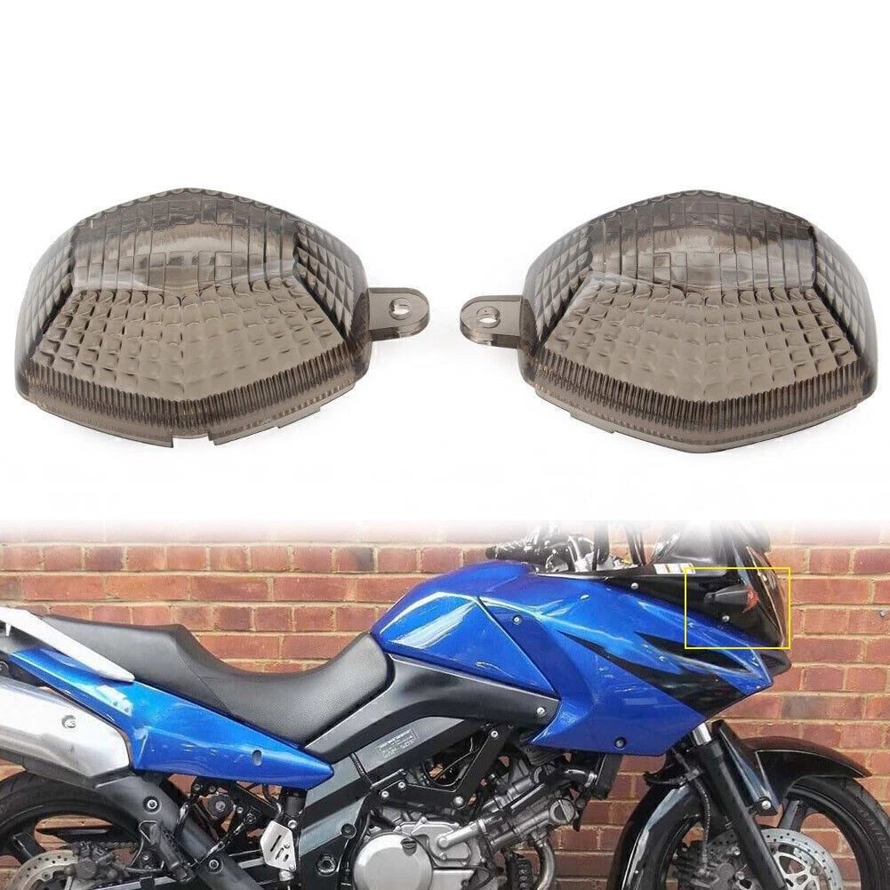 Turn Signal Light Lens Cover Smoke for Suzuki GSX DL 650 1250 600