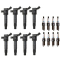 Set of 8 Ignition Coils & Iridium TT Spark Plugs for Hyundai Kia (4.6L V8)