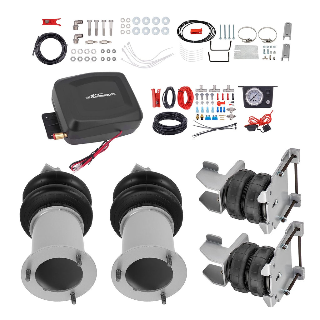 Set of 2 Air Spring Bags with Brackets + Air Controller for Silverado 1500 (2007–2018)