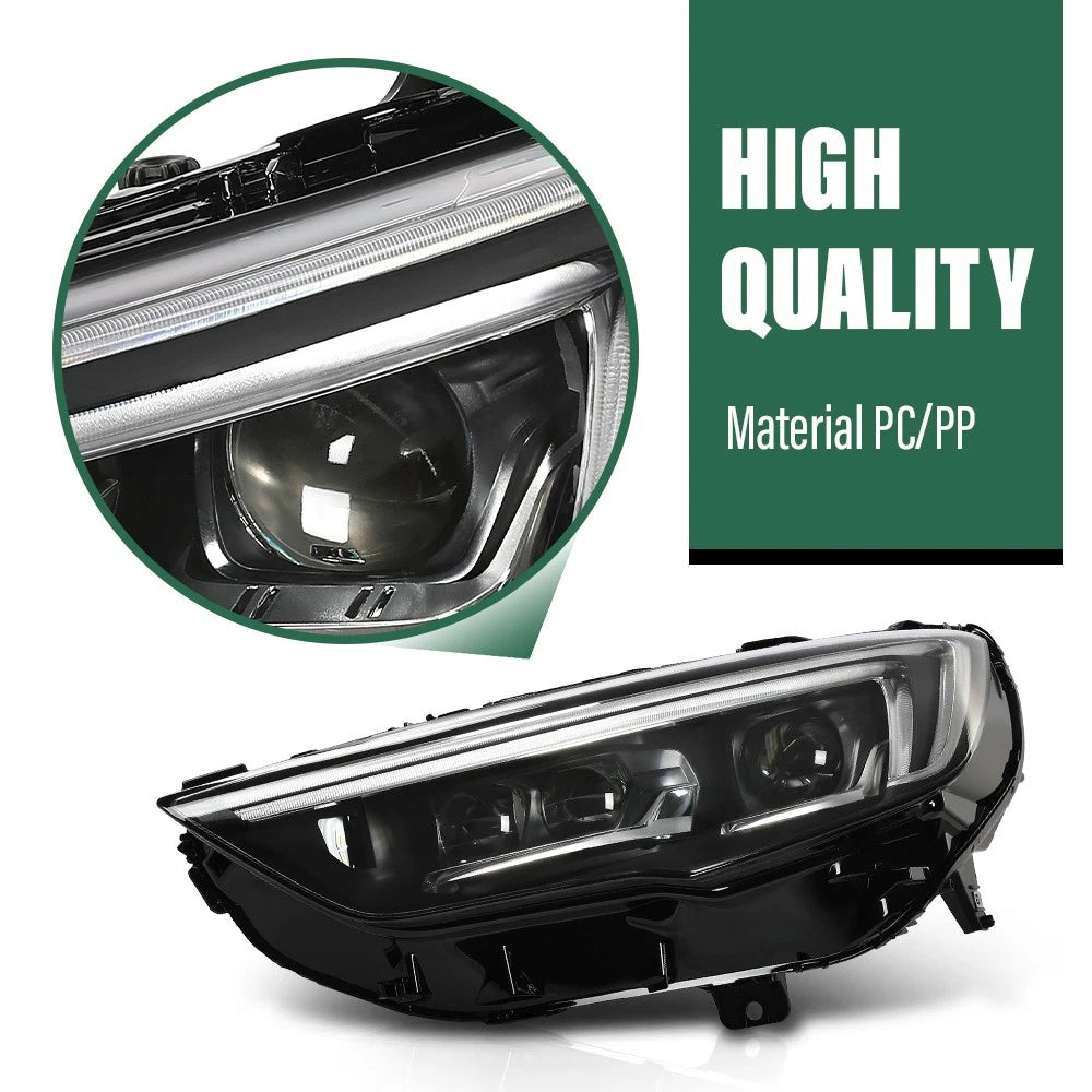 Full LED Headlights Pair for Buick Regal Sportback TourX (2018–2020)