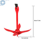 Folding Anchor Kit for PWC Boat Canoe Fishing Kayak (5.5lb, 26.2ft Rope)