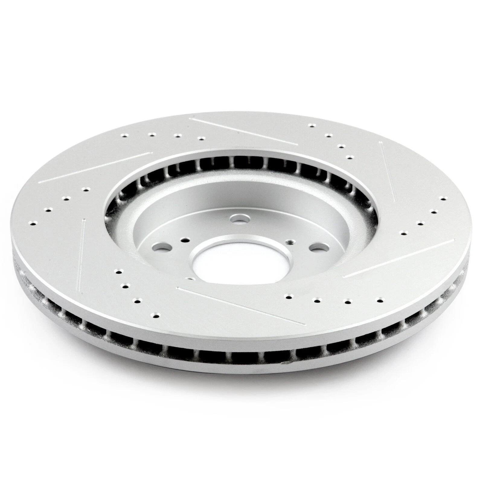 Set of 2 Slotted Front Disc Brake Rotors for Acura TL Honda Odyssey