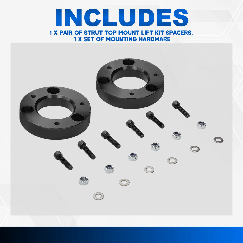 2" Strut Top Mount Lift Kit Spacers Pair for Ford F-150 (2004–2024)