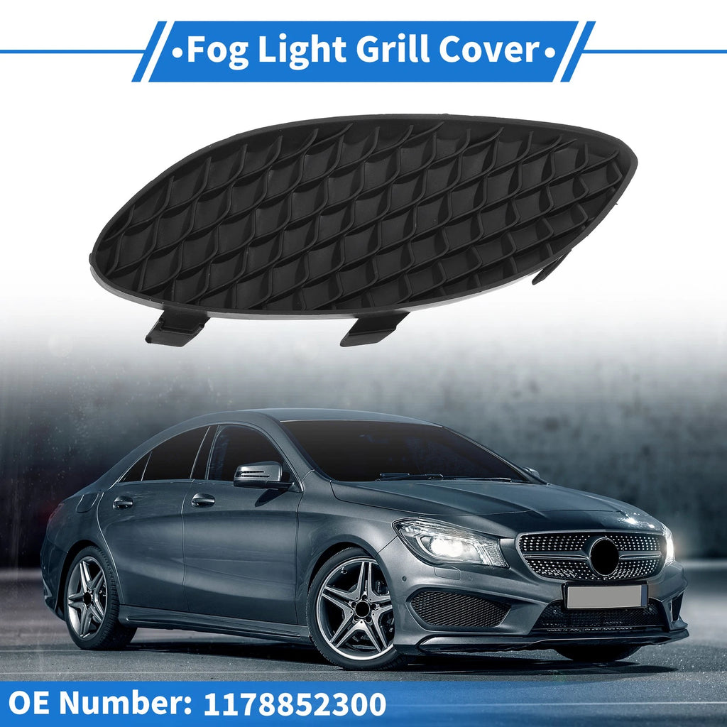 1 Pc Fog Light Grill for Mercedes-Benz CLA250 (2014–2019) No.1178852300 Black