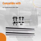 Set of 2 Nerf Bars Side Steps for Toyota RAV4 (2016–2018)