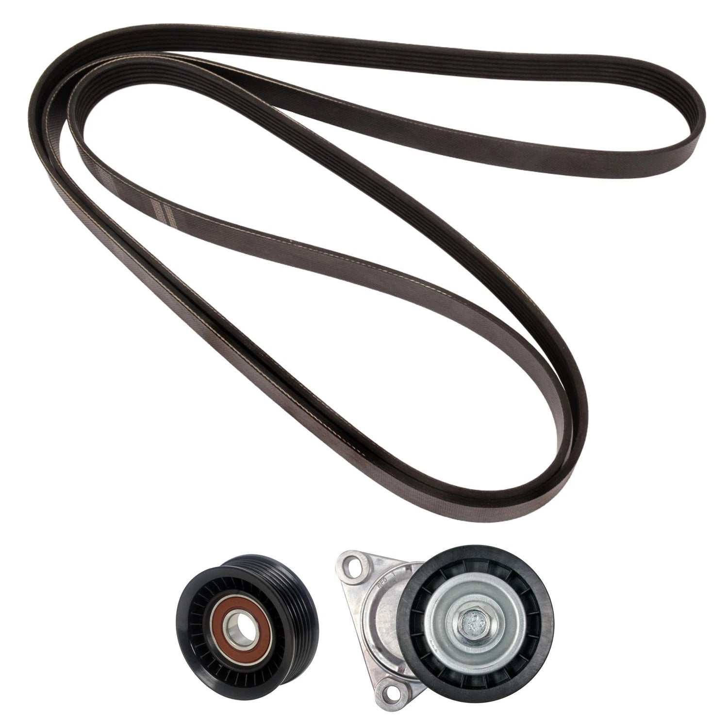 Drive Belt Idler Pulley Tensioner Kit for Mazda Tribute i 2.3L (2001–2008)
