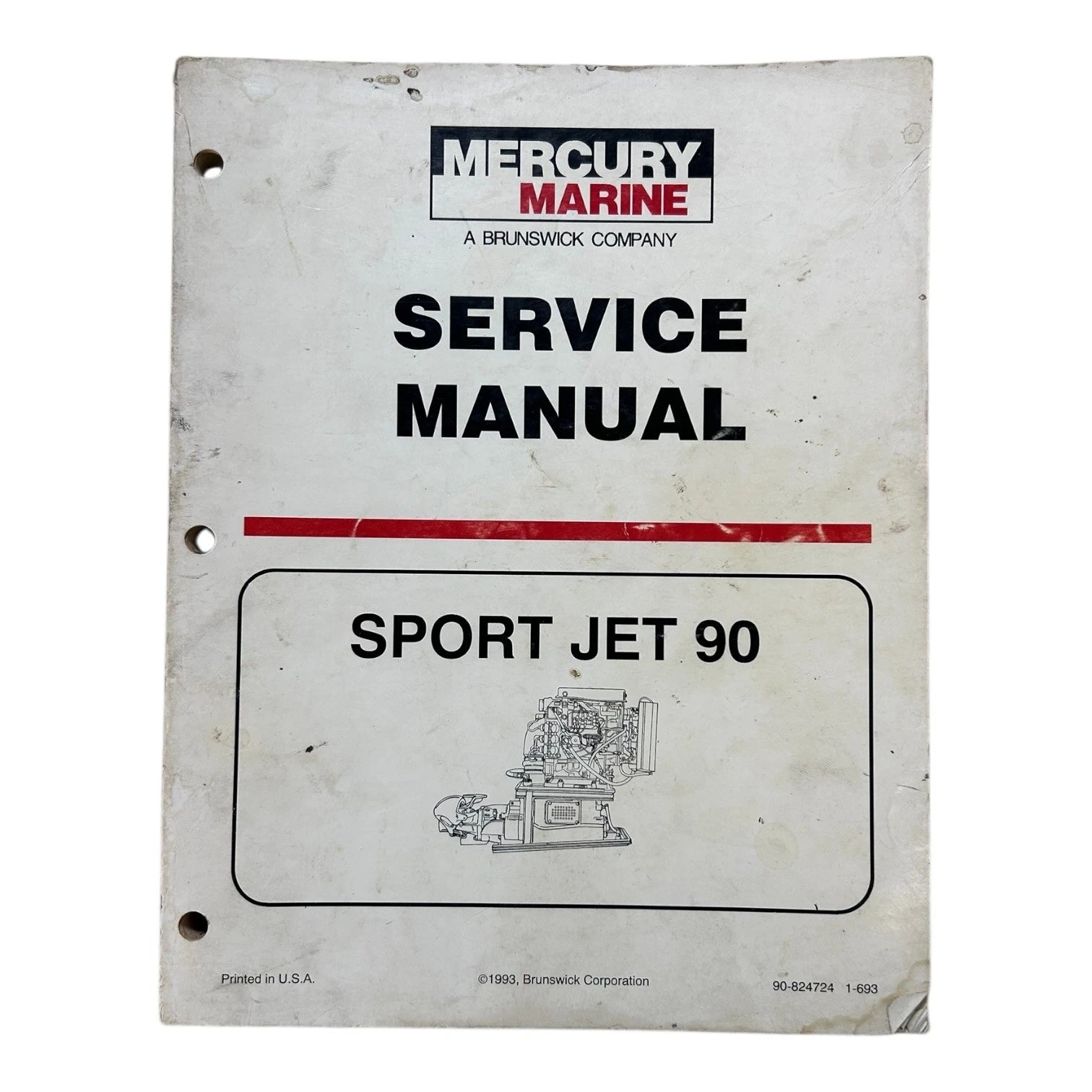 Service Manual for Mercury Marine Sport Jet 90 (1993) 90-824724