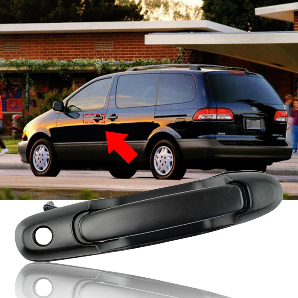 Left Front Outside Door Handle for Toyota Sienna (1998-2003) Black