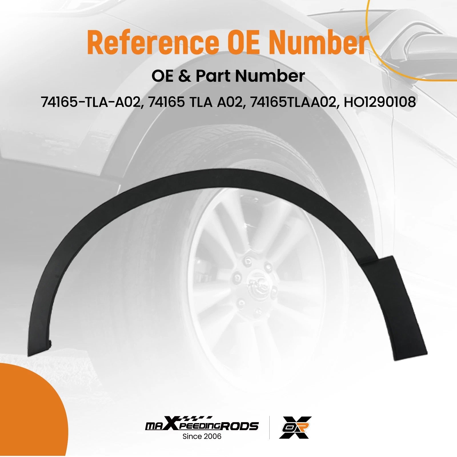 Left Driver Fender Flare Molding Trim for Honda CR-V (2017–2022) HO1290108