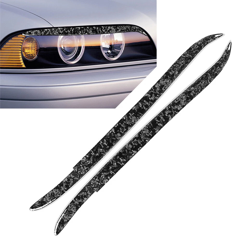 2X Headlight Eyebrow Eyelid Cover for BMW 5 Series E39 (1997–2003)