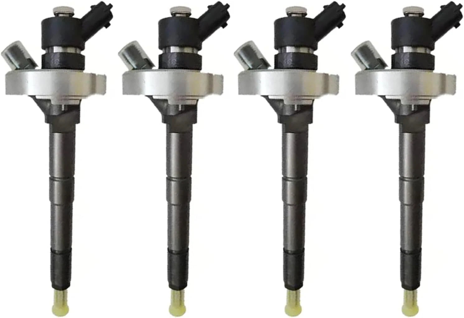 Set of 4 Electric Fuel Injectors for Nissan ZD30 Truck Engine (16600-VZ20B, 0445110877)