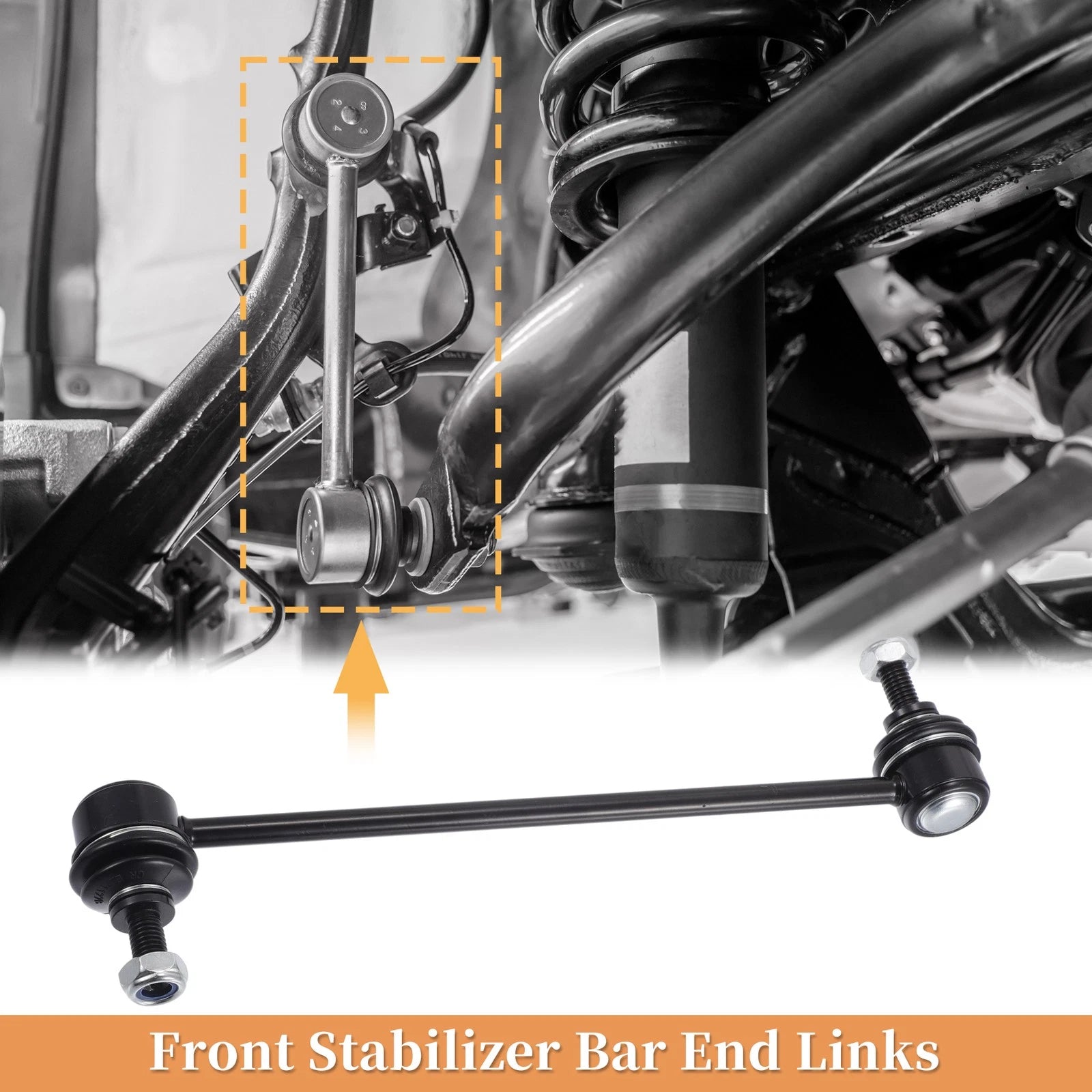 2X Front Stabilizer Sway Bar Link for Chevrolet Aveo/Aveo5 (2004–2011)