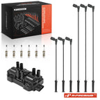 Ignition Coil & Spark Plugs Set for Chevy Pontiac 