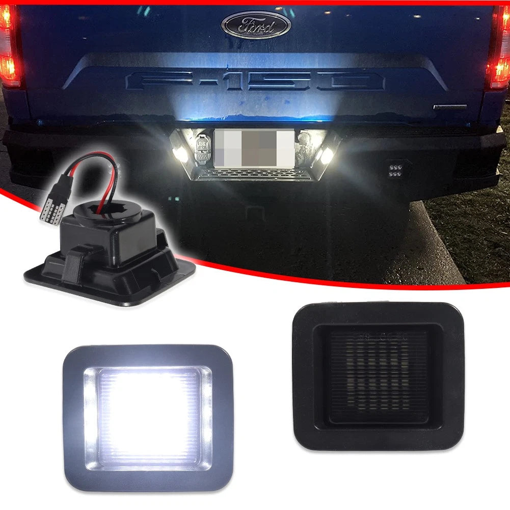 Smoked White LED License Plate Light for Ford F-150 (2015–2022)
