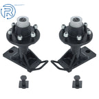 Pair of 6 × 5.5 Lug Wheels for Shipping Container (Bolt-on Spindle Kit)