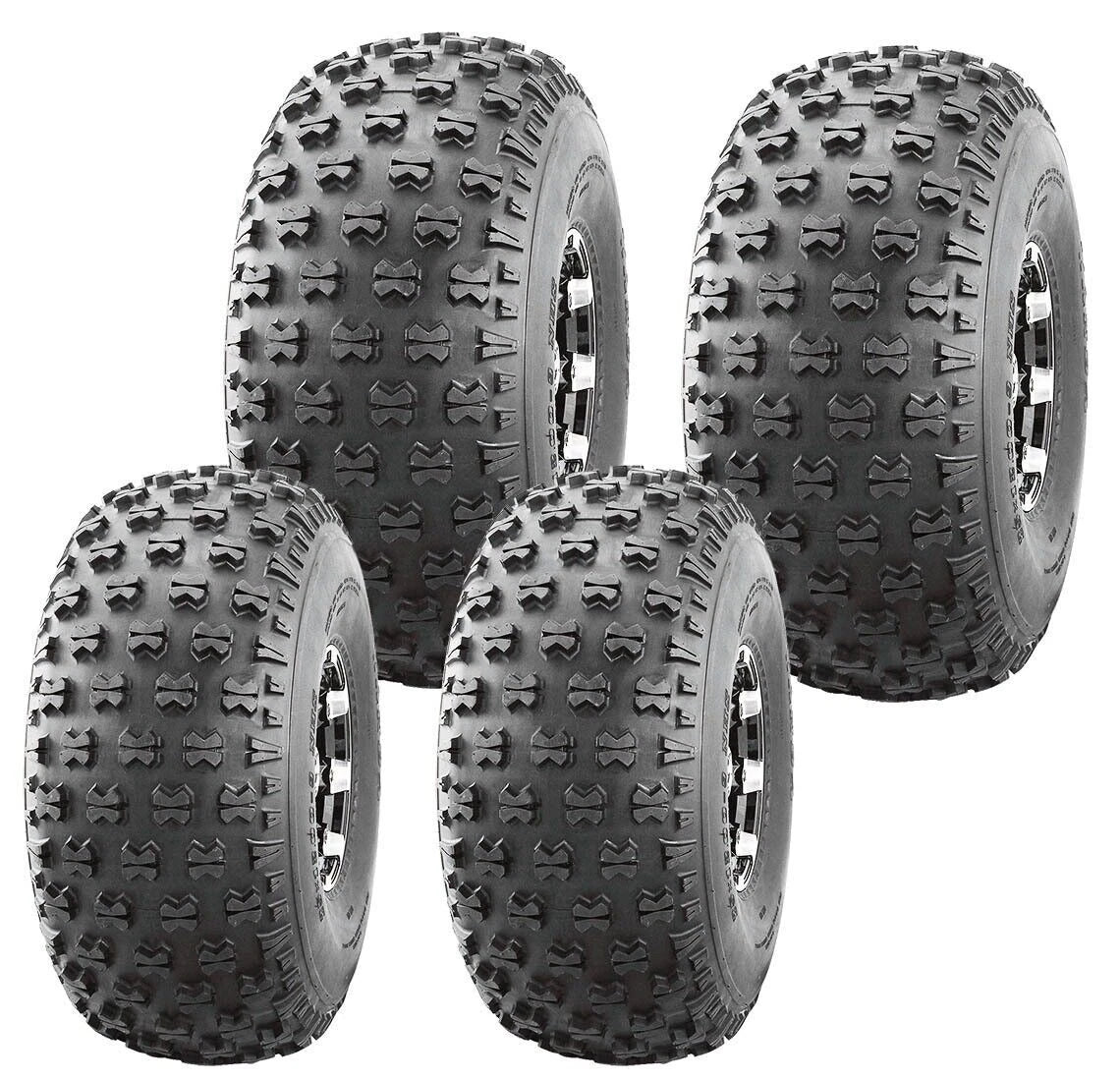 Set of 4 Utility ATV Tires 22.5x10-8 Front & 25x12-9 Rear